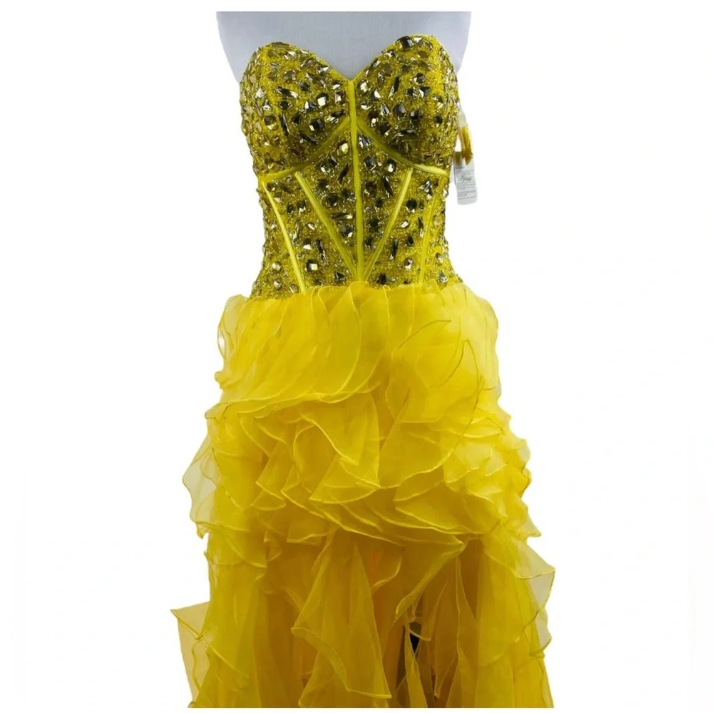 Giosue High Low Fun Fashion OOC Pageant Designer dress 4 8 NWT - Picture 3 of 6